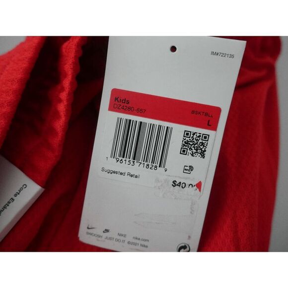 Nike Boys' Dri-FIT DNA 5” Basketball Shorts – RED & Black Size L - Picture 4 of 7